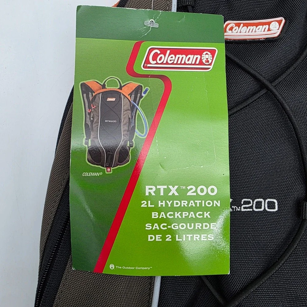 NEW Coleman RTX 200 Hydration Pack Backpack 2L Hiking Storage Water Running‎